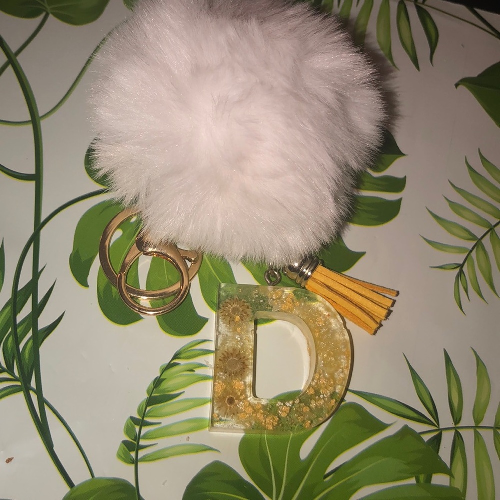 Letter D keychain
